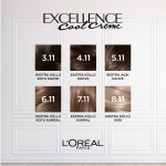 Loreal Paris Excellence Cool Creme 6.11 Ekstra Küllü Koyu Kumral Saç Boyası - Thumbnail