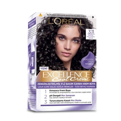 Loreal Paris Excellence Cool Creme Saç Boyası - 3.11 Ekstra Küllü Koyu Kahve