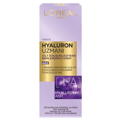 Loreal Paris Hyaluron Uzmanı Nemlendirici Göz Çevresi Kremi 15 ml