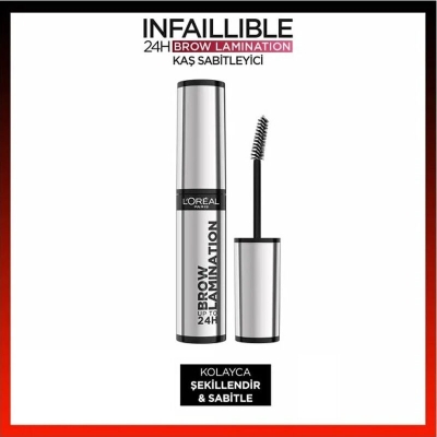 Loreal Paris Infaillible 24H Brow Lamination Şeffaf Kaş Sabitleyici 5 ml