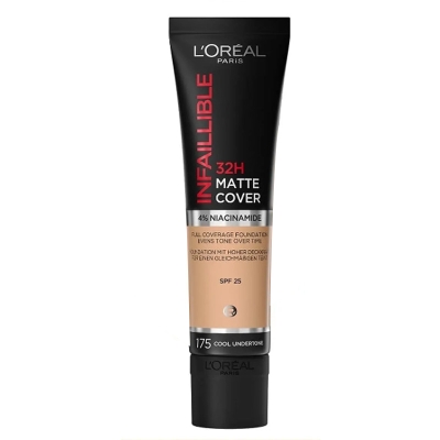 Loreal Paris Infaillible 32h Matte Cover Yüksek Kapatıcı Fondöten - 175 Soğuk Alt Ton 30 ml