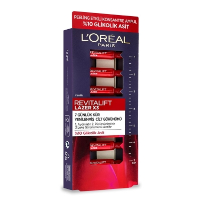 Loreal Paris Lazer x3 Peeling Etkili Ampul 7 Adet x 1 ml