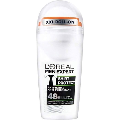 Loreal Paris Men Expert Shirt Protect Anti Perspirant Roll-On Deodorant 50 ml - Erkek