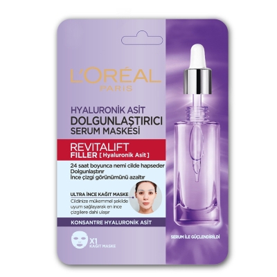 Loreal Paris Revitalift Filler Hyaluronik Asit Kağıt Maske