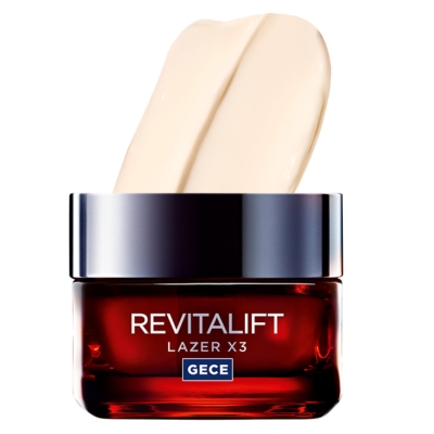 Loreal Paris Revitalift Lazer X3 Yoğun Yaşlanma Karşıtı Kremi Gece 50ml