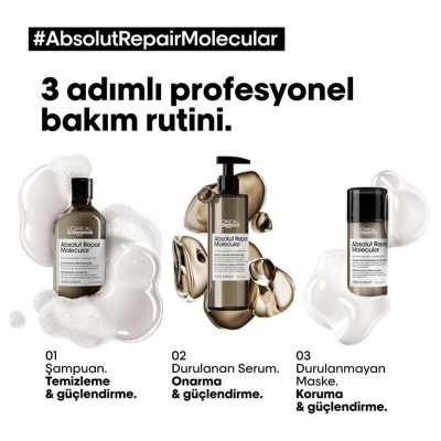 Loreal Professionel Absolut Repair Molecular Yıpranmış Saçlar İçin Maske 100 ml