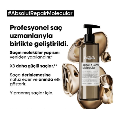 Loreal Professionel Absolut Repair Molecular Yıpranmış Saçlar İçin Serum 250 ml