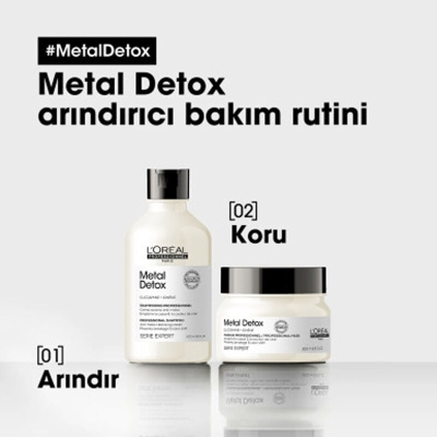 Loreal Professionnel Metal Detox İşlem Görmüş ve Yıpranmış Saçlar İçin Metal Karşıtı Arındırıcı Şampuan 300 ml