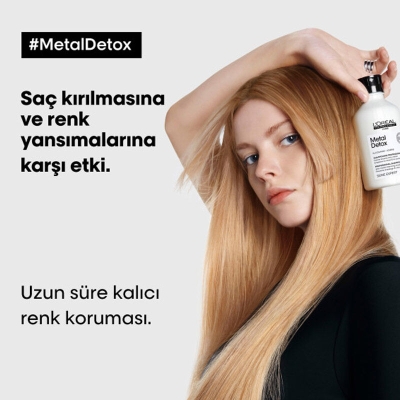 Loreal Professionnel Metal Detox İşlem Görmüş ve Yıpranmış Saçlar İçin Metal Karşıtı Arındırıcı Şampuan 300 ml