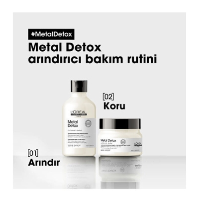 Loreal Professionnel Metal Detox İşlem Görmüş ve Yıpranmış Saçlar İçin Metal Karşıtı Koruyucu Maske 500 ml