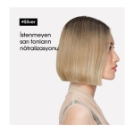 Loreal Professionnel Çok Açık Sarı, Gri ve Beyaz Saçlar için Renk Dengeleyici Mor Şampuan 500 ml - Thumbnail