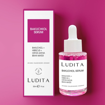 Ludita Yaşlanma Karşıtı Bakuchiol + Hibiscus Serum 30 ml