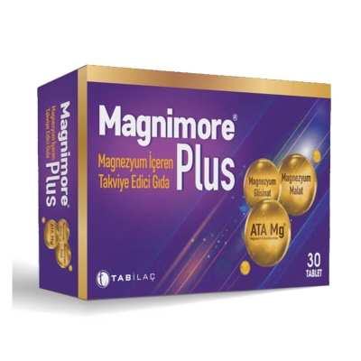 Magnimore Magnezyum İçeren Takviye Edici Gıda 30 Tablet