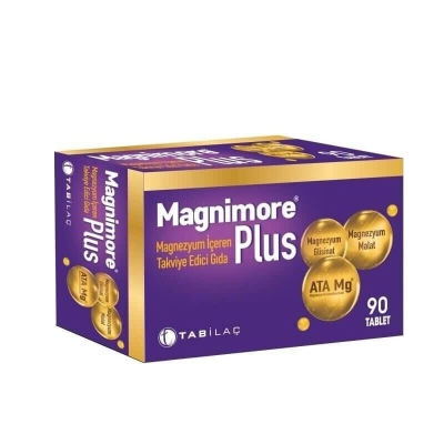 Magnimore Magnezyum İçeren Takviye Edici Gıda 90 Tablet