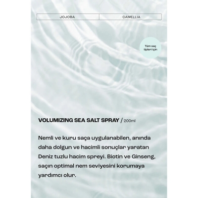 Matsu Volumizing Sea-Salt Dolgunlaştırıcı Hacim Spreyi 200 ml