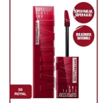 Maybelline New York Super Stay Vinyl Ink Likit Parlak Ruj - 55 Royal - Thumbnail