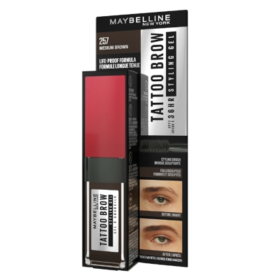 Maybelline Tatto Brow 257 Medium Brown Styling Gel 6.0 ml