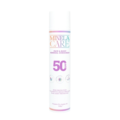 Minela Care Organik Mineral Filtreli Spf50+ Yüz ve Vücut Güneş Kremi 110 gr