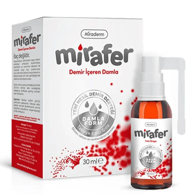 Miraderm Mirafer Demir İçeren Damla 30 ml