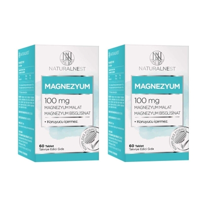 Naturalnest Magnesium Plus Takviye Edici Gıda 2 x 60 Tablet