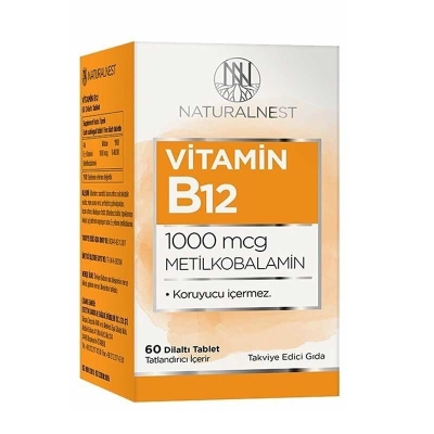 Naturalnest Vitamin B12 60 Dilaltı Tablet