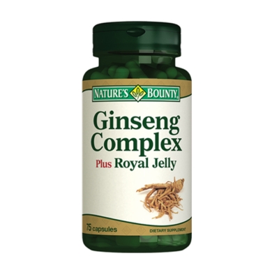 Natures Bounty Ginseng Complex Plus Royal Jelly Takviye Edici Gıda 75 Kapsül