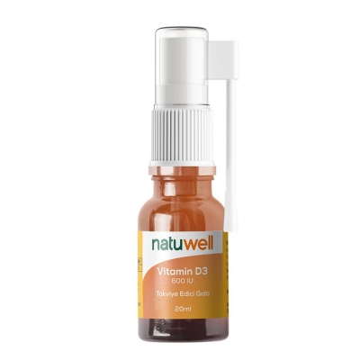 Natuwell D3 600 IU Sprey Damla 20 ml