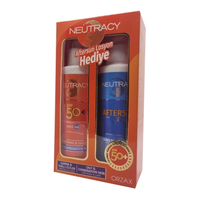 Neutracy Karma ve Yağlı Ciltler için SPF50+ Güneş Koruyucu Krem 70 ml + Aftersun HEDİYE