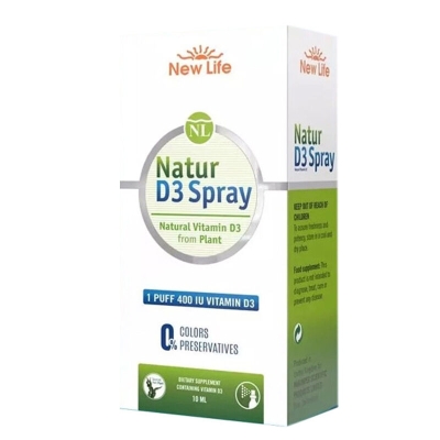 New Life Natur D3 Spray Takviye Edici Gıda 10 ml - Promosyon Ürünü