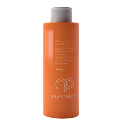 New Paradise Glycolic Acid 5% Aha + Bha Tonik 200 ml