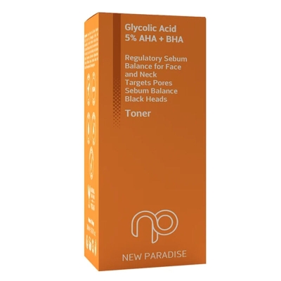 New Paradise Glycolic Acid 5% Aha + Bha Tonik 200 ml