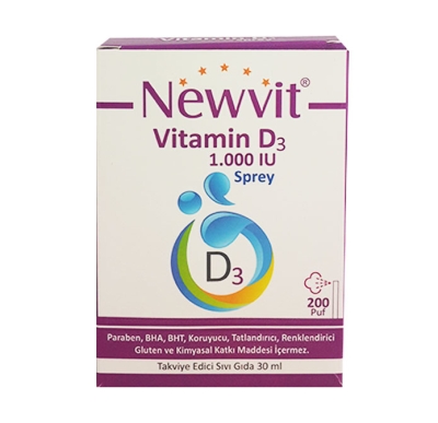 Newvit Vitamin D3 1000 iu Sprey 30 ml