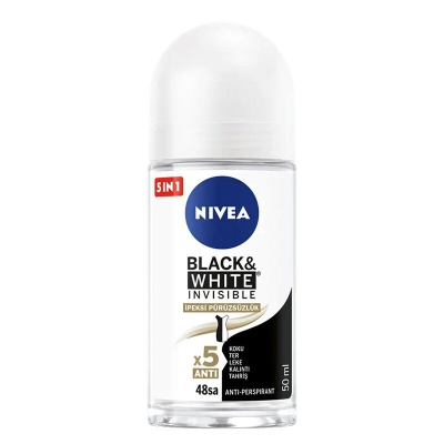 Nivea Black White Invisible Antiperspirant Roll On 50 ml