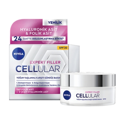 Nivea Cellular Expert Filler Yoğun Yaşlanma Karşıtı SPF30 Gündüz Kremi 50 ml