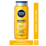 Nivea Men Boost 24h Fresh Effect Duş Jeli 500 ml - Thumbnail