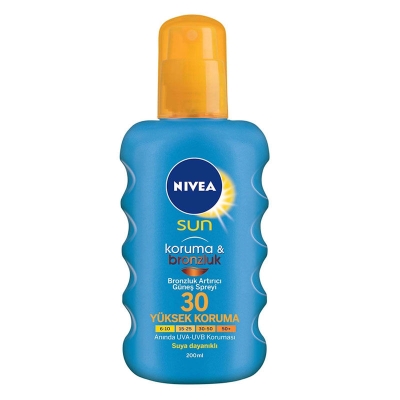 Nivea Sun Koruma ve Bronzluk Arttırıcı Spf 30 Güneş Spreyi 200 ml