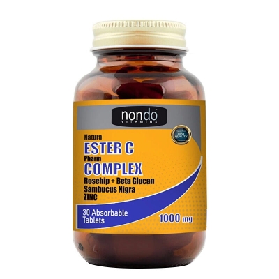 Nondo Vitamins Ester C Complex 1000 mg Takviye Edici Gıda 30 Tablet