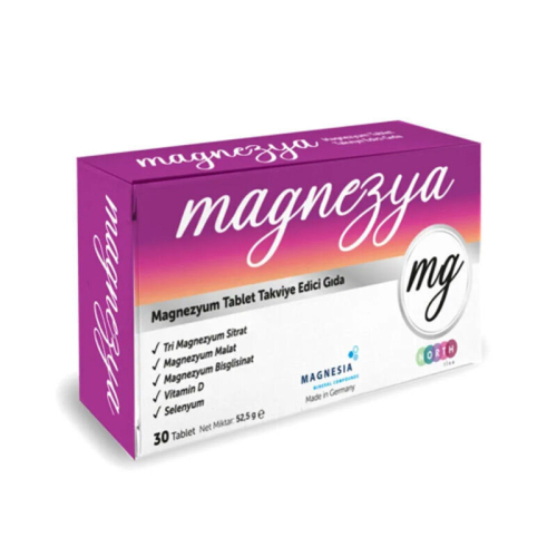 North Line Magnezyum Tablet Takviye Edici Gıda 30 Tablet - 1