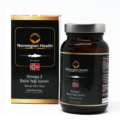 Norwegian Health Omega 3 Balık Yağı İçeren Takviye Edici Gıda 2x60 Kapsül