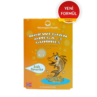 Norwegian Health Omega 3 Gummies Takviye Edici Gıda 2x30 Jel Form