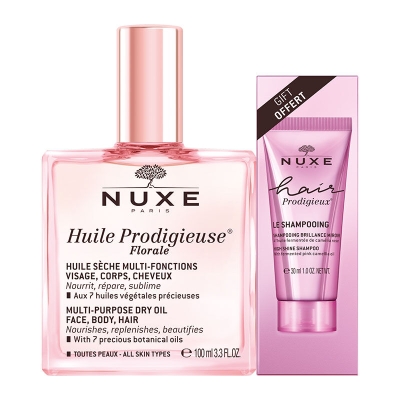 Nuxe Huile Prodigieuse Floral Çok Amaçlı Kuru Yağ 100 ml - Şampuan HEDİYE