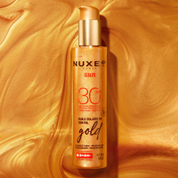 Nuxe Sun - Altın Işıltılı Bronzlaştırıcı Güneş Koruyucu Yağ SPF30 150 ml - 3