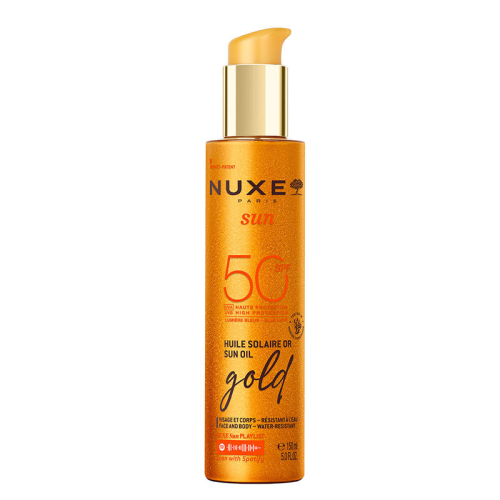 Nuxe Sun - Altın Işıltılı Bronzlaştırıcı Güneş Koruyucu Yağ SPF50 150 ml - 1