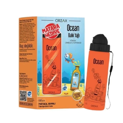 Ocean Balık Yağı Portakal Aromalı 150 ml - Matara Hediyeli