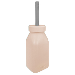 OiOi Şişe+ Pipet 6 Ay+ Buble Beige Powder Grey - 1