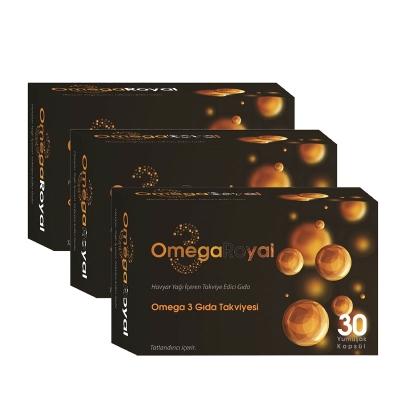 Omega Royal Omega 3 Takviye Edici Gıda 3 x 30 Yumuşak Kapsül