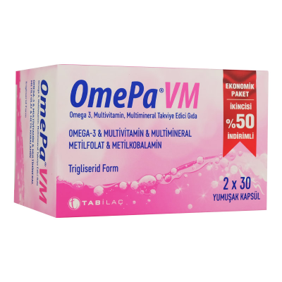 OmePa VM Takviye Edici Gıda 2x30 Yumuşak Kapsül