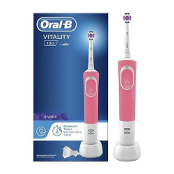 Oral-B Vitality 100 3D White Şarj Edilebilir Diş Fırçası - Pembe - 1