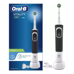 Oral-B Vitality D100 Cross Action Şarjlı Diş Fırçası - Siyah - 1