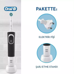 Oral-B Vitality D100 Cross Action Şarjlı Diş Fırçası - Siyah - 2